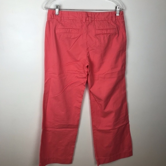 J CREW TWILL CHINO PANTS PINK VTG Size 6 S Barbiecore office Career chic - Picture 3 of 9